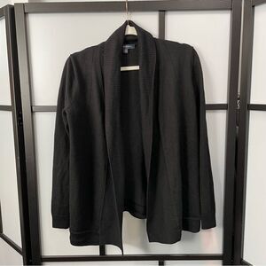 [M] Brooks Brothers 100% Merino Wool Blend Black Knit Cardigan Women’s